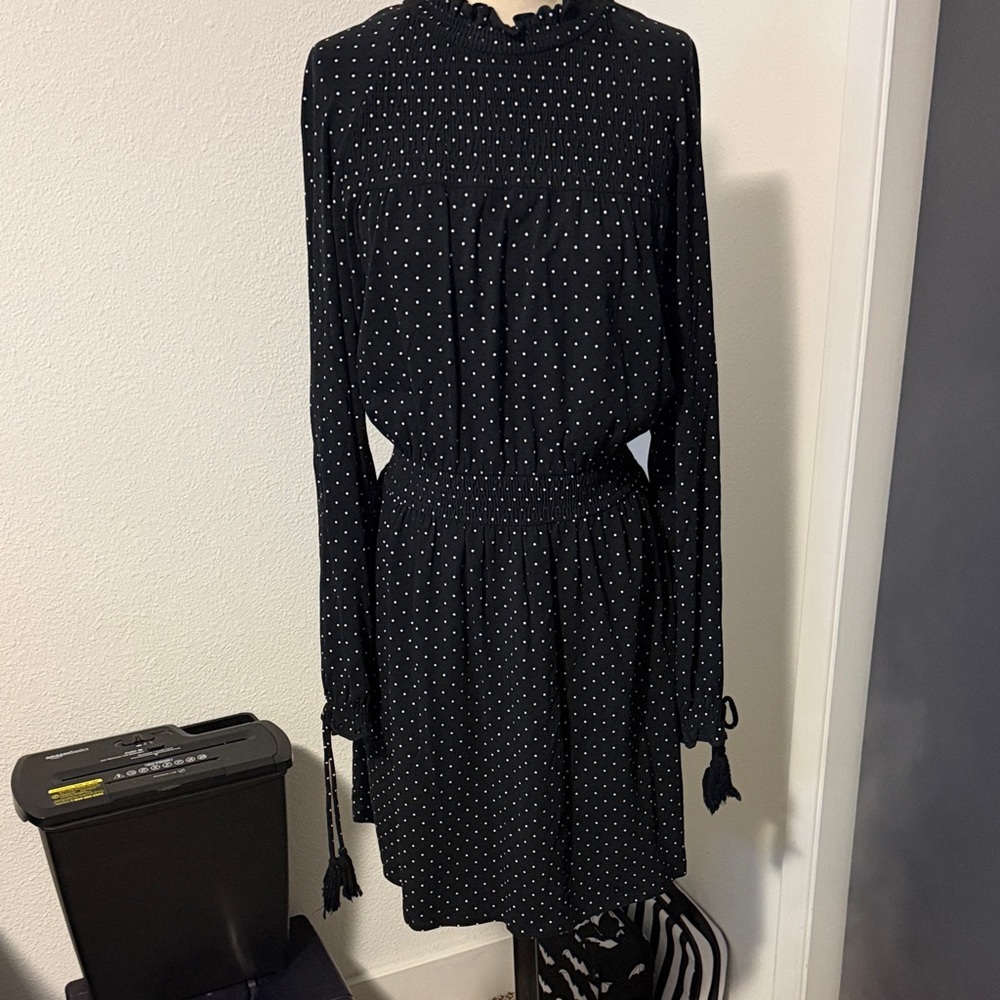 Topshop Black and white  Polka Dot Dress